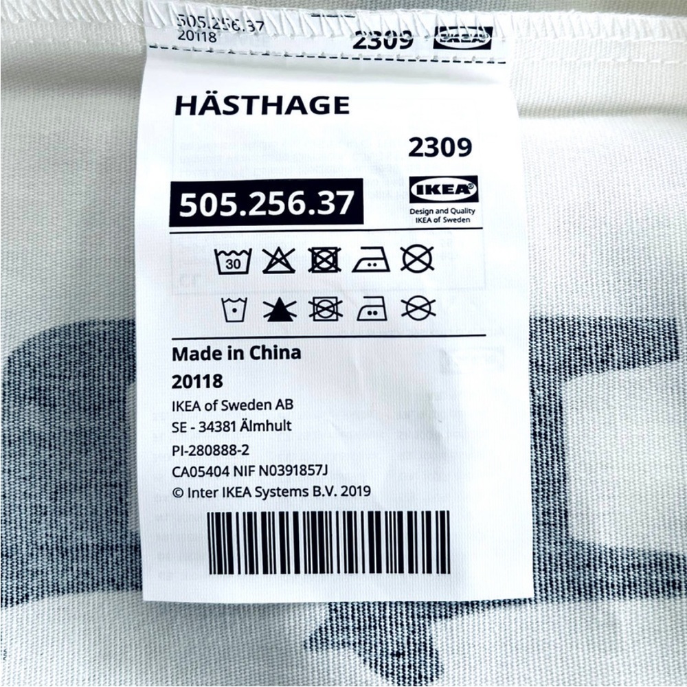 ♥️IKEA HASTHAGE Collection Christmas Holiday Cotton Shopping Grocery Tote Bag♥️ - Picture 5 of 6